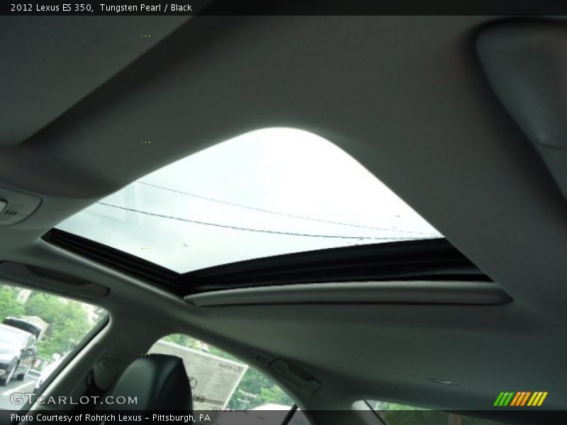 Tungsten Pearl / Black 2012 Lexus ES 350