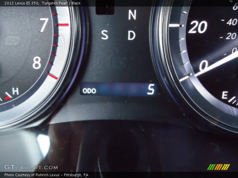 Tungsten Pearl / Black 2012 Lexus ES 350