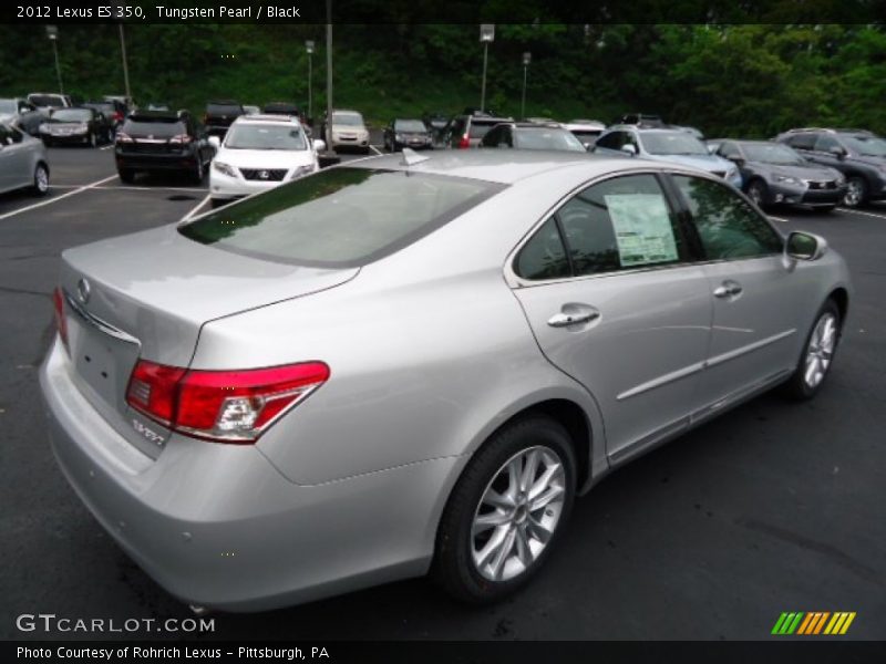 Tungsten Pearl / Black 2012 Lexus ES 350