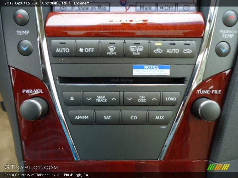 Obsidian Black / Parchment 2012 Lexus ES 350