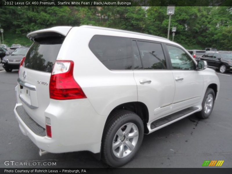 Starfire White Pearl / Black/Auburn Bubinga 2012 Lexus GX 460 Premium
