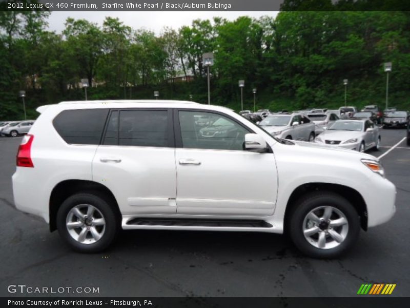 Starfire White Pearl / Black/Auburn Bubinga 2012 Lexus GX 460 Premium