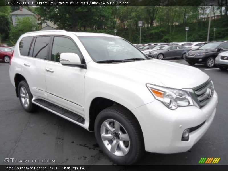 Starfire White Pearl / Black/Auburn Bubinga 2012 Lexus GX 460 Premium