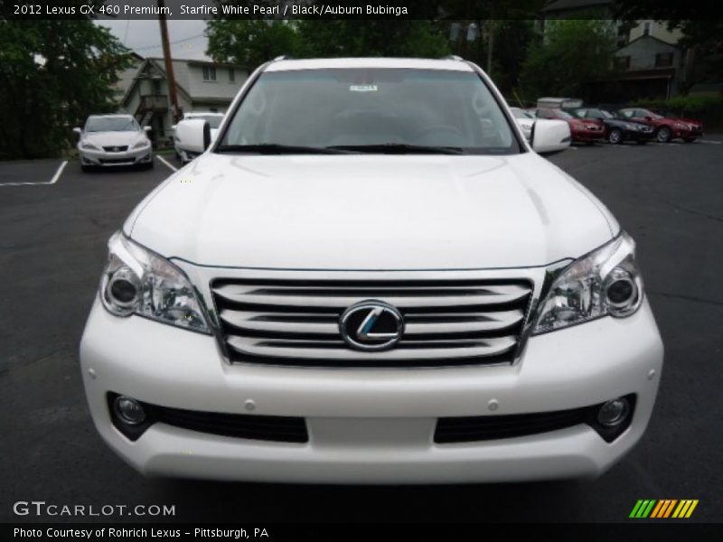Starfire White Pearl / Black/Auburn Bubinga 2012 Lexus GX 460 Premium
