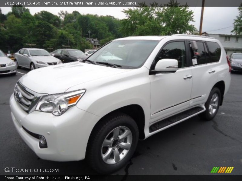 Starfire White Pearl / Black/Auburn Bubinga 2012 Lexus GX 460 Premium