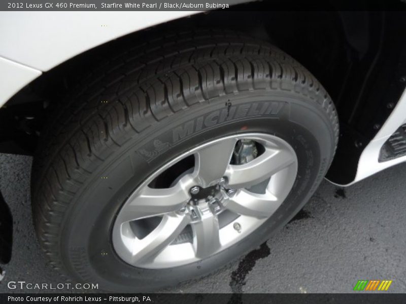 Starfire White Pearl / Black/Auburn Bubinga 2012 Lexus GX 460 Premium