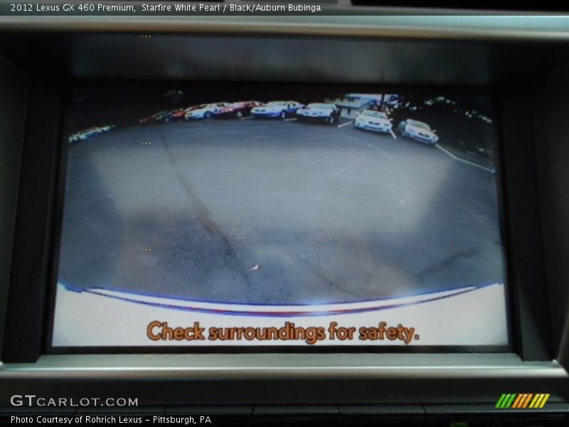 Starfire White Pearl / Black/Auburn Bubinga 2012 Lexus GX 460 Premium