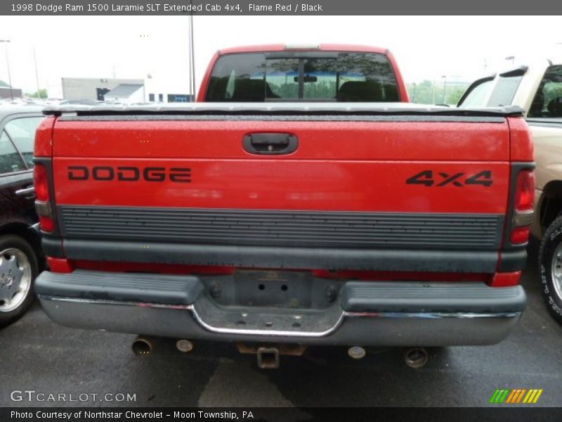 Flame Red / Black 1998 Dodge Ram 1500 Laramie SLT Extended Cab 4x4