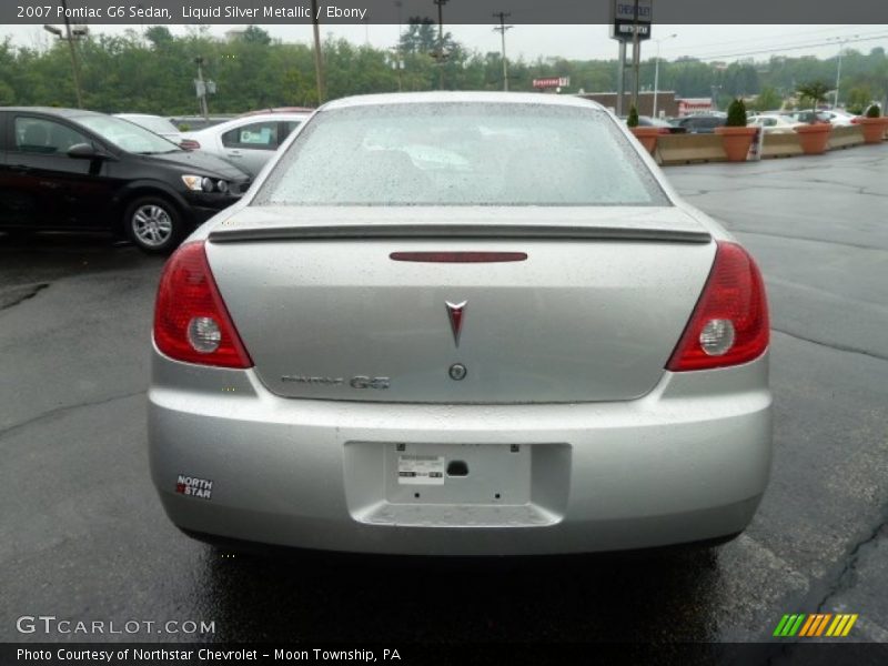 Liquid Silver Metallic / Ebony 2007 Pontiac G6 Sedan