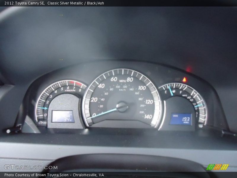 Classic Silver Metallic / Black/Ash 2012 Toyota Camry SE