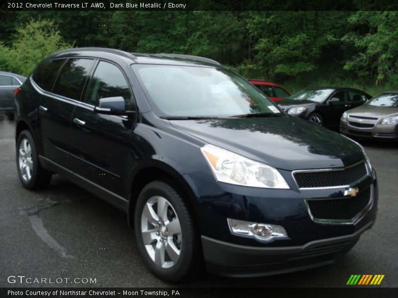 Dark Blue Metallic / Ebony 2012 Chevrolet Traverse LT AWD