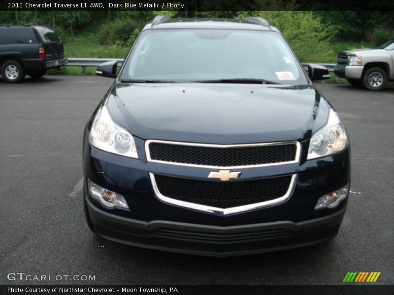 Dark Blue Metallic / Ebony 2012 Chevrolet Traverse LT AWD