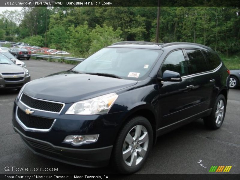 Dark Blue Metallic / Ebony 2012 Chevrolet Traverse LT AWD