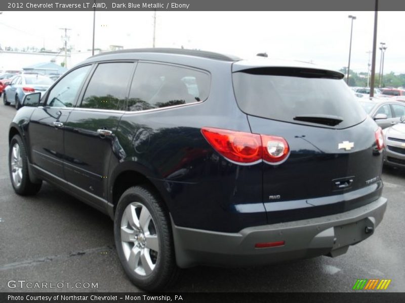 Dark Blue Metallic / Ebony 2012 Chevrolet Traverse LT AWD