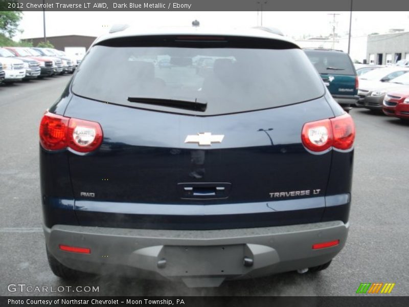 Dark Blue Metallic / Ebony 2012 Chevrolet Traverse LT AWD