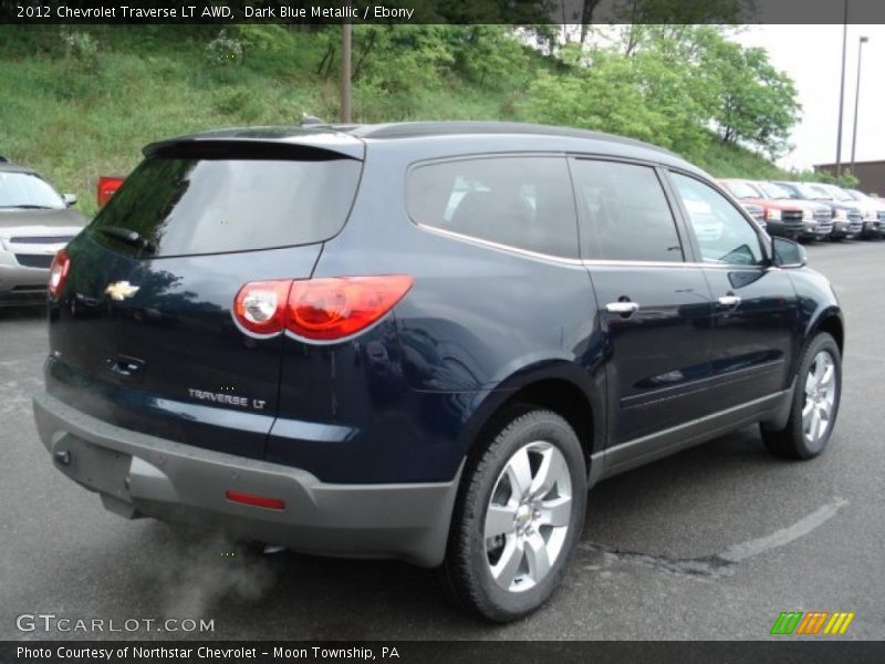 Dark Blue Metallic / Ebony 2012 Chevrolet Traverse LT AWD