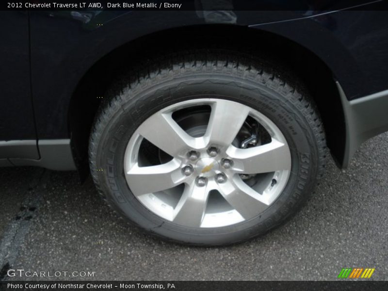 Dark Blue Metallic / Ebony 2012 Chevrolet Traverse LT AWD