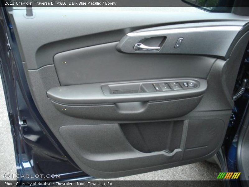 Dark Blue Metallic / Ebony 2012 Chevrolet Traverse LT AWD