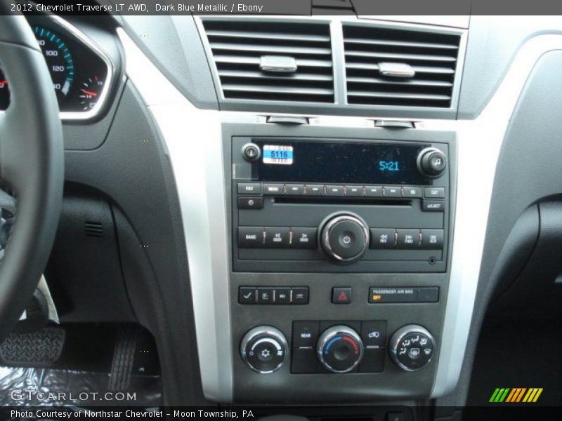 Dark Blue Metallic / Ebony 2012 Chevrolet Traverse LT AWD