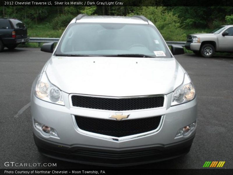 Silver Ice Metallic / Dark Gray/Light Gray 2012 Chevrolet Traverse LS