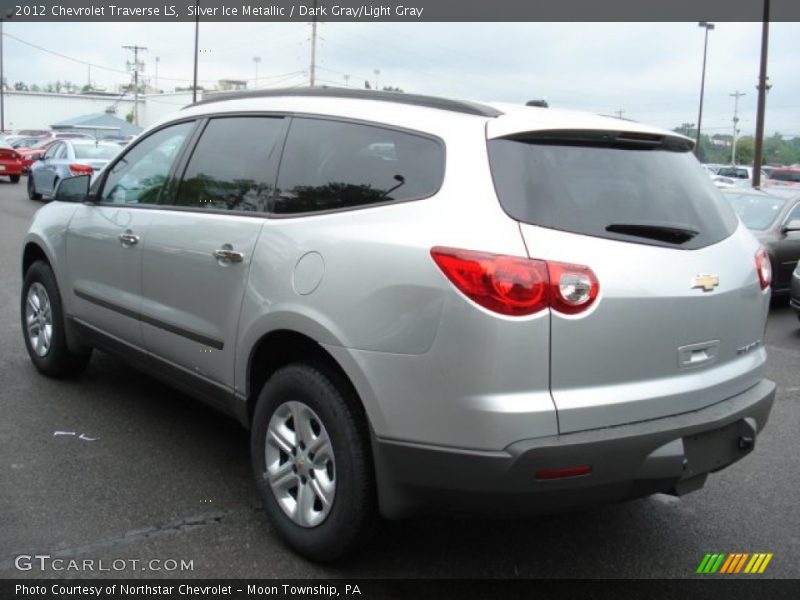 Silver Ice Metallic / Dark Gray/Light Gray 2012 Chevrolet Traverse LS