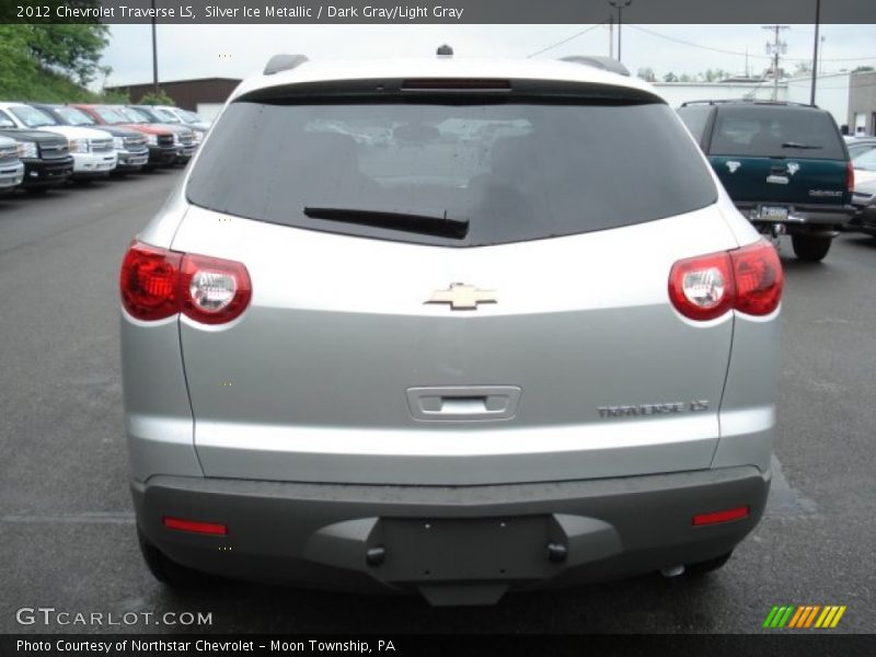 Silver Ice Metallic / Dark Gray/Light Gray 2012 Chevrolet Traverse LS
