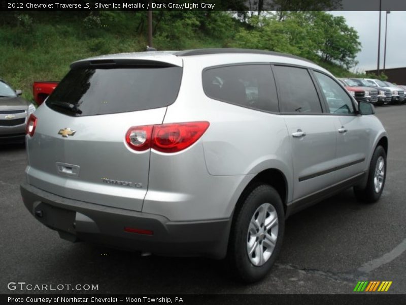 Silver Ice Metallic / Dark Gray/Light Gray 2012 Chevrolet Traverse LS