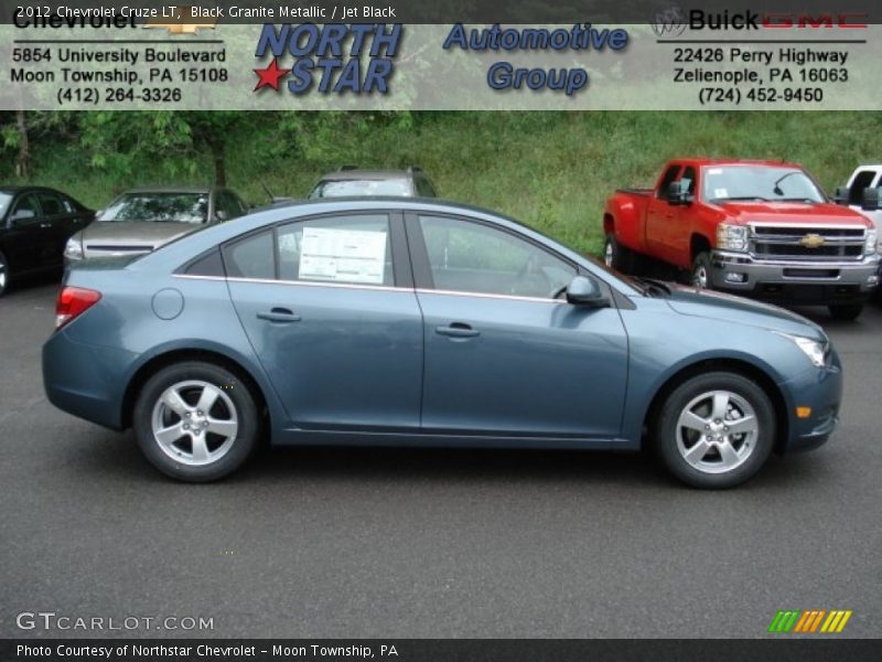 Black Granite Metallic / Jet Black 2012 Chevrolet Cruze LT