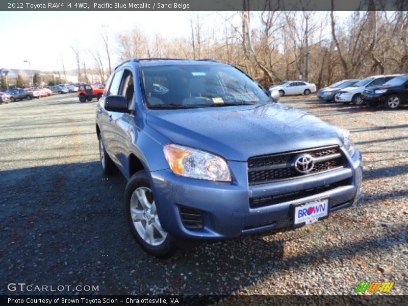 Pacific Blue Metallic / Sand Beige 2012 Toyota RAV4 I4 4WD