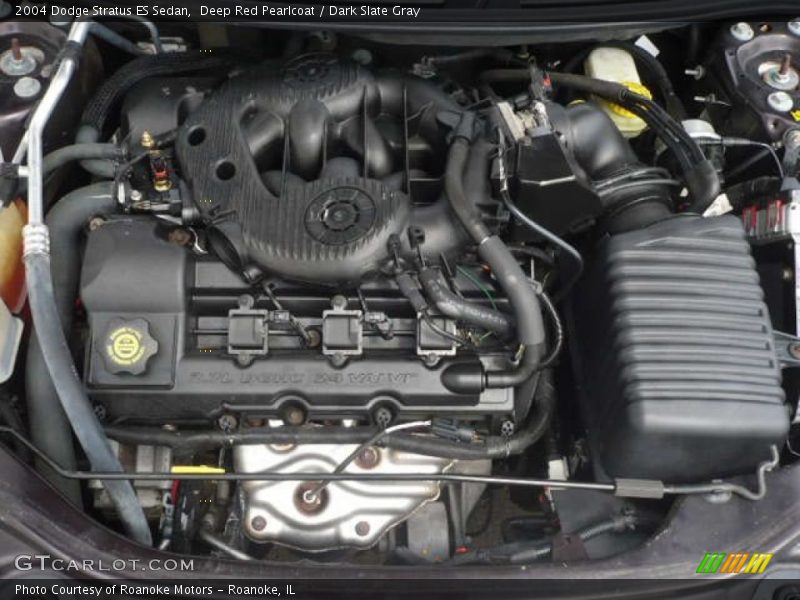 Deep Red Pearlcoat / Dark Slate Gray 2004 Dodge Stratus ES Sedan