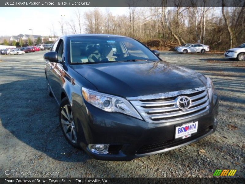 Black / Light Gray 2012 Toyota Avalon Limited