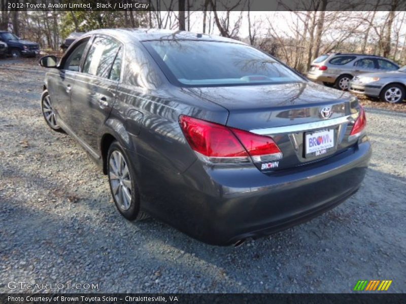 Black / Light Gray 2012 Toyota Avalon Limited