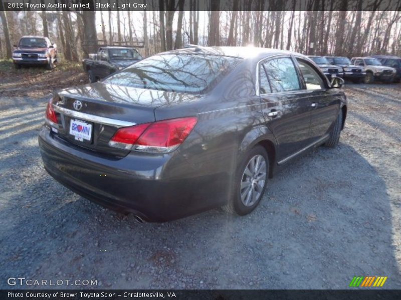 Black / Light Gray 2012 Toyota Avalon Limited