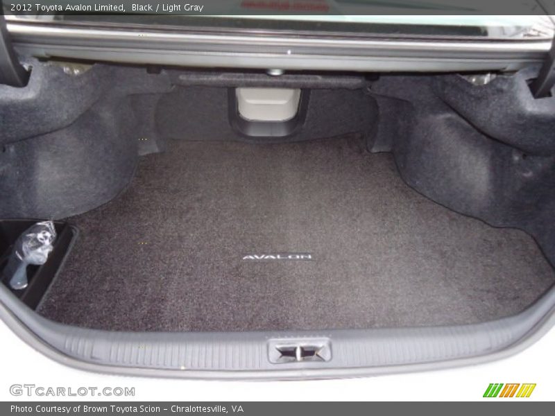 Black / Light Gray 2012 Toyota Avalon Limited