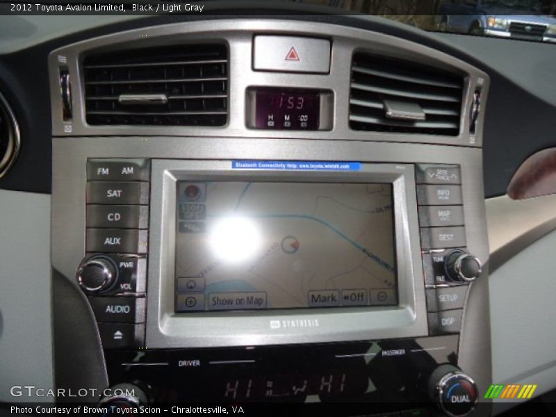 Black / Light Gray 2012 Toyota Avalon Limited