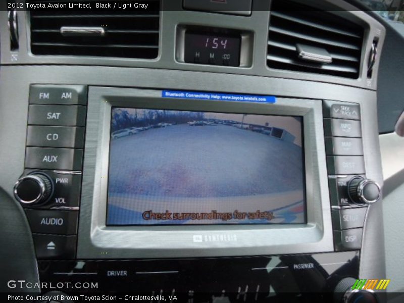 Black / Light Gray 2012 Toyota Avalon Limited