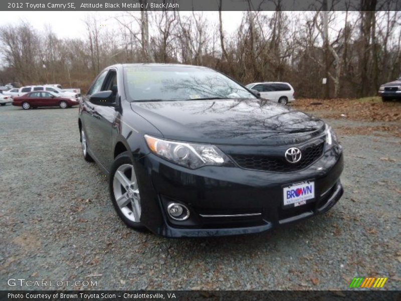 Attitude Black Metallic / Black/Ash 2012 Toyota Camry SE