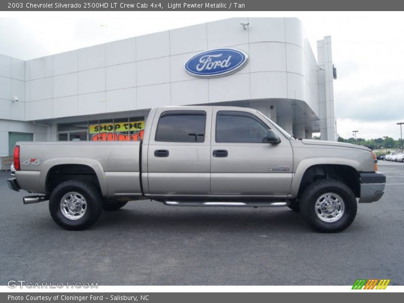 Light Pewter Metallic / Tan 2003 Chevrolet Silverado 2500HD LT Crew Cab 4x4