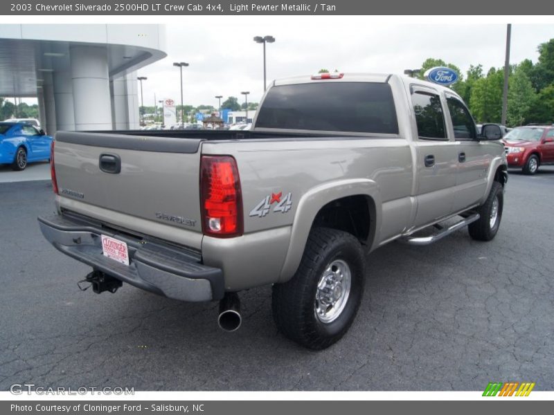 Light Pewter Metallic / Tan 2003 Chevrolet Silverado 2500HD LT Crew Cab 4x4