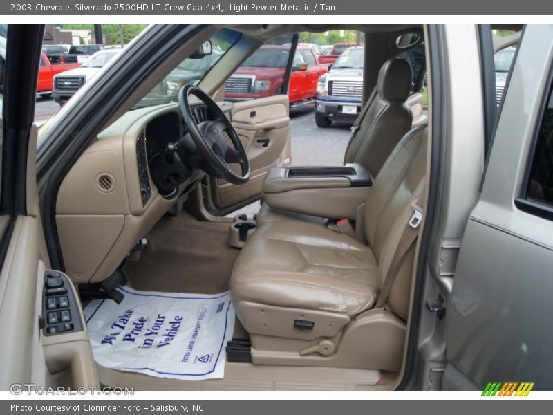Light Pewter Metallic / Tan 2003 Chevrolet Silverado 2500HD LT Crew Cab 4x4