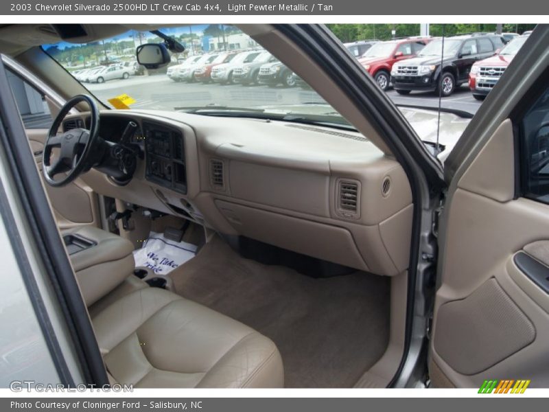 Light Pewter Metallic / Tan 2003 Chevrolet Silverado 2500HD LT Crew Cab 4x4