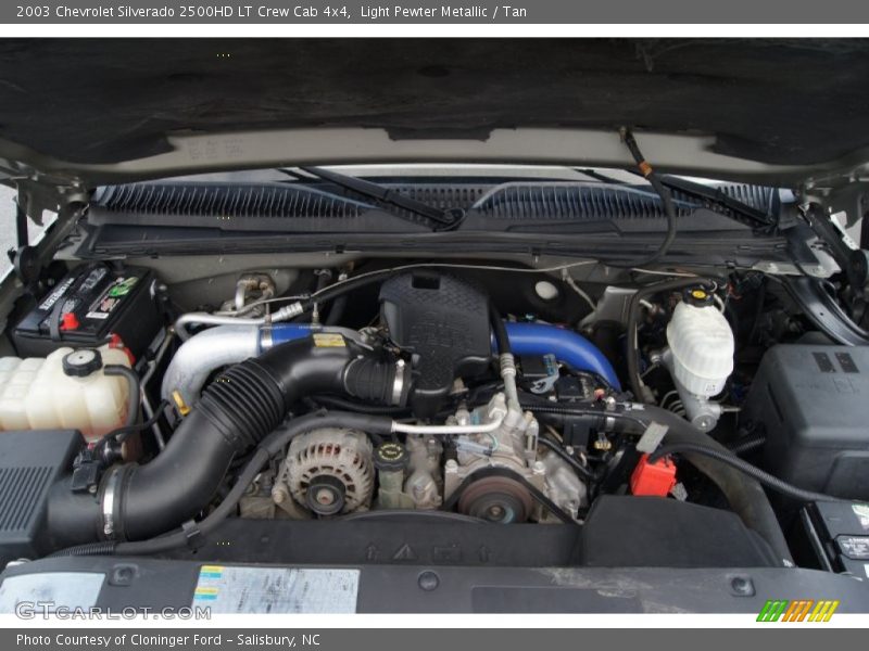 Light Pewter Metallic / Tan 2003 Chevrolet Silverado 2500HD LT Crew Cab 4x4