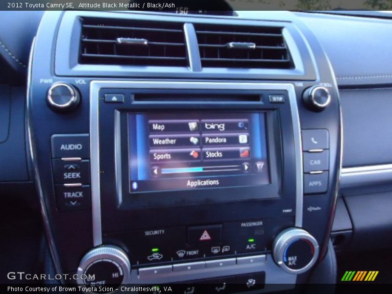Attitude Black Metallic / Black/Ash 2012 Toyota Camry SE