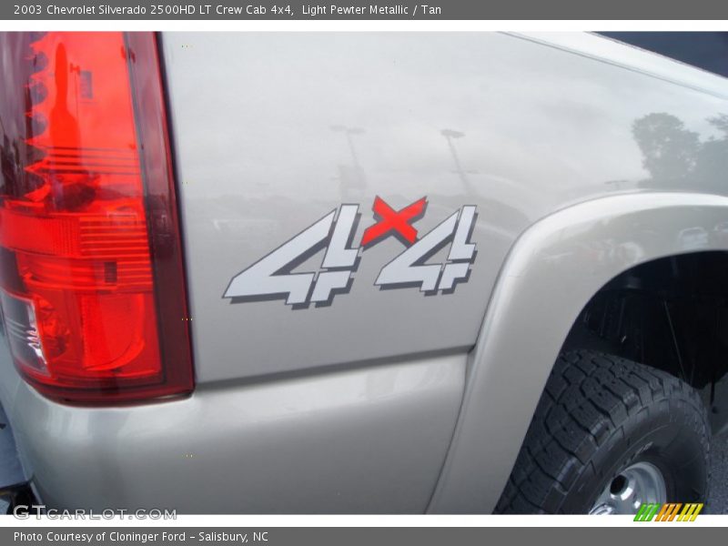 Light Pewter Metallic / Tan 2003 Chevrolet Silverado 2500HD LT Crew Cab 4x4