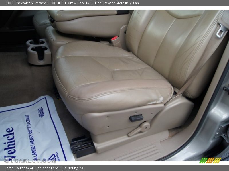 Light Pewter Metallic / Tan 2003 Chevrolet Silverado 2500HD LT Crew Cab 4x4