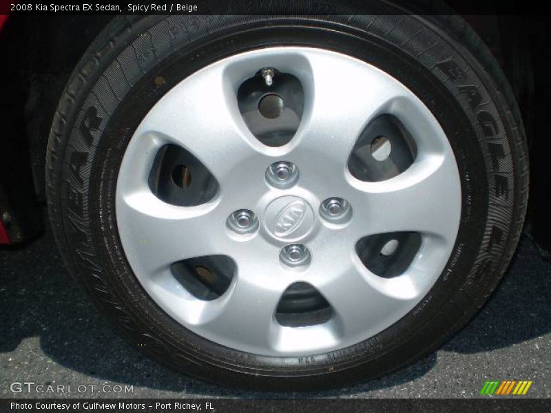 Spicy Red / Beige 2008 Kia Spectra EX Sedan