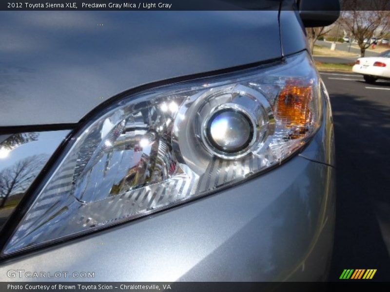 Predawn Gray Mica / Light Gray 2012 Toyota Sienna XLE
