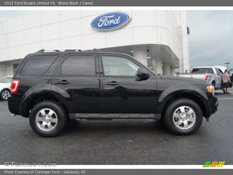Ebony Black / Camel 2012 Ford Escape Limited V6