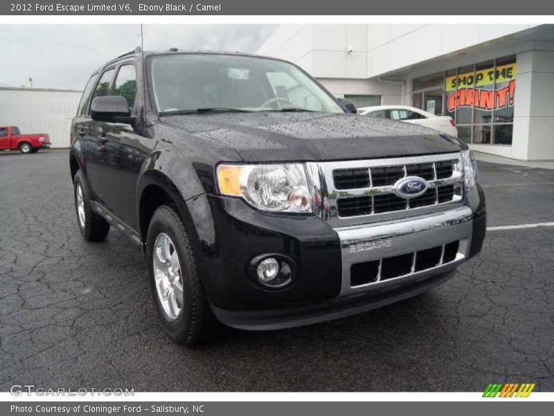 Ebony Black / Camel 2012 Ford Escape Limited V6