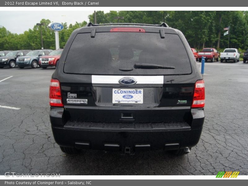 Ebony Black / Camel 2012 Ford Escape Limited V6